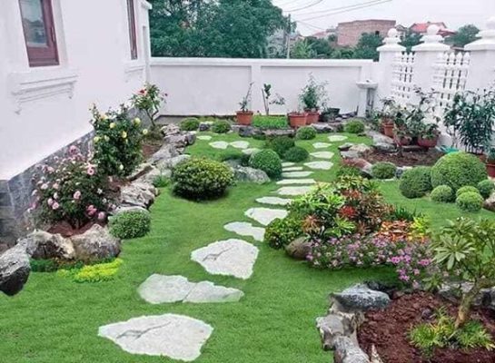 Mẫu tiểu cảnh sân vườn đẹp