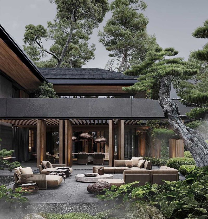 biệt thự nhà vườn kiểu nhật