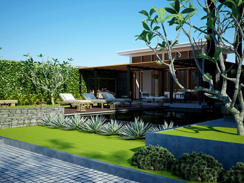 biệt thự sân vườn