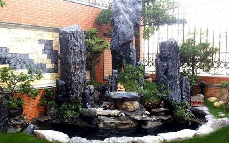 Đắp núi đá nhân tạo cho quán cà phê