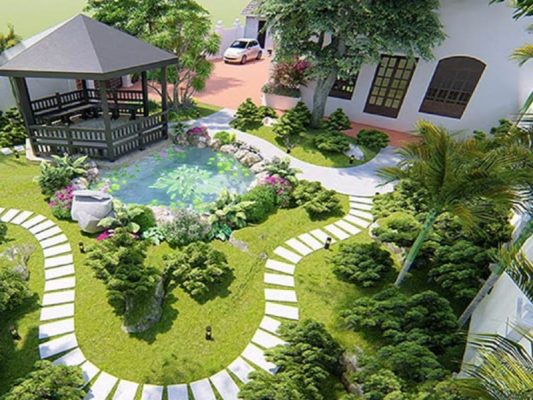 hướng dẫn thiết kế sân vườn