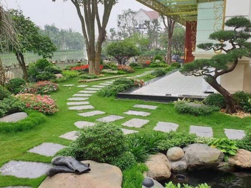 Khuôn viên sân vườn đẹp 