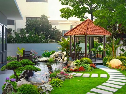 Khuôn viên sân vườn đẹp