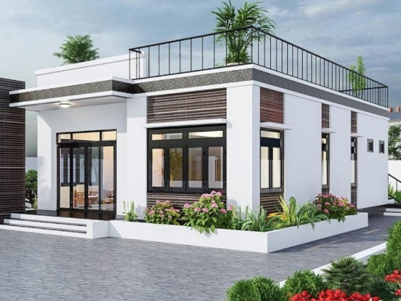 Nhà cấp 4 có sân vườn đẹp