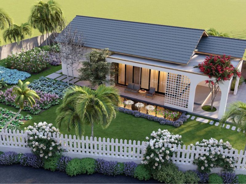 Nhà cấp 4 có sân vườn đẹp