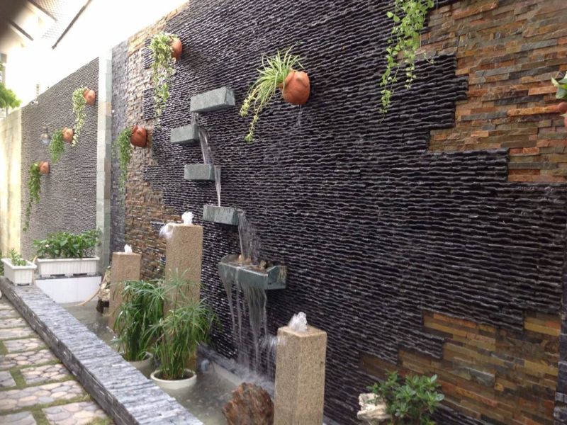 trang trí tường sân vườn 