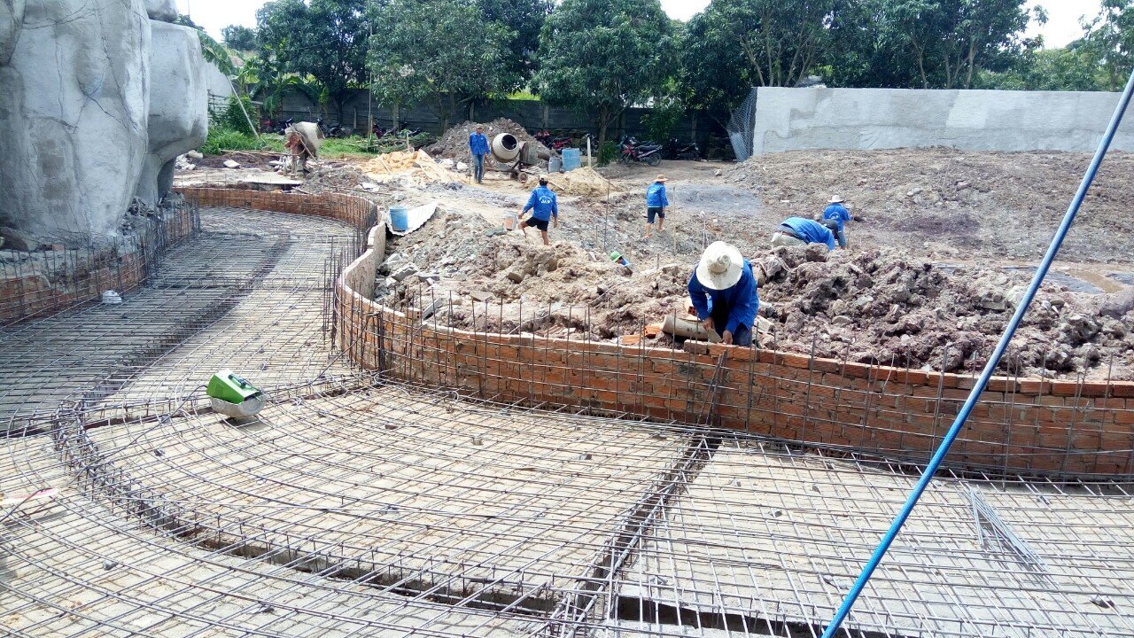 Quy trình đắp núi nhân tạo