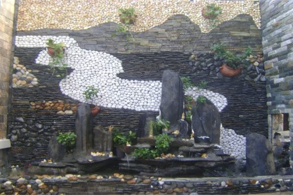 vách đá giả trang trí tường 1