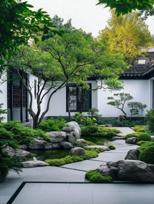 Thi công sân vườn hạ long